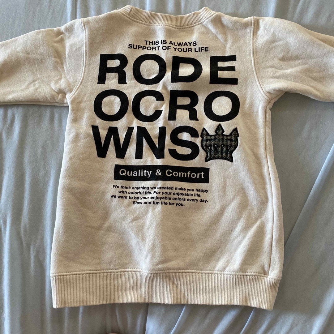 RODEO CROWNS(ロデオクラウンズ)のRODEO CROWNS  裏起毛トレーナー キッズ/ベビー/マタニティのキッズ服女の子用(90cm~)(Tシャツ/カットソー)の商品写真