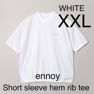 1LDK SELECT - ENNOY Short sleeve hem rib tee WHITE XXLの通販 by ...