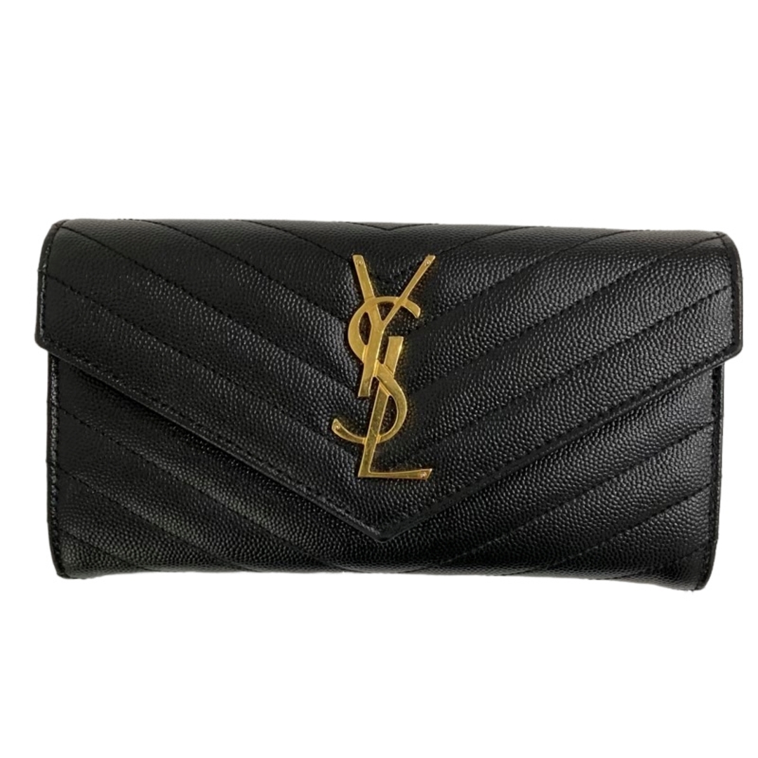 SAINT LAURENT サンローラン モノグラム ラージ フラップウォレット 372264