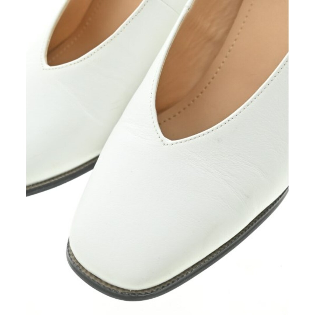 ROSE BUD - ROSE BUD ローズバット パンプス EU38(24.5cm位) 白 【古着