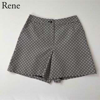 ルネ(René)の美品　Rene ルネ　ショートパンツ　ハーフパンツ　総柄　TISSUE社製生地(ショートパンツ)