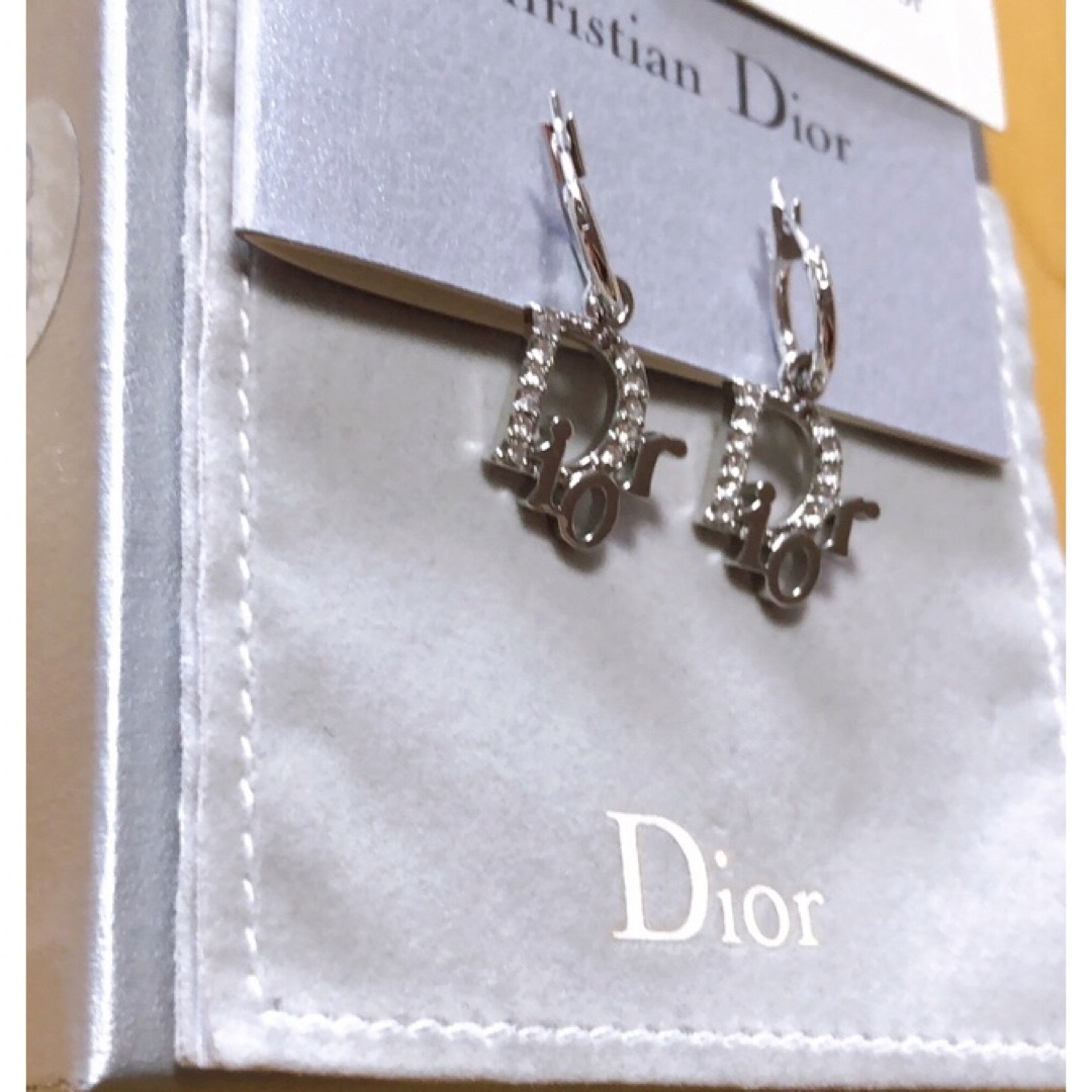 ディオール フープピアス シルバーロゴ Christian Dior 販売公式5453円