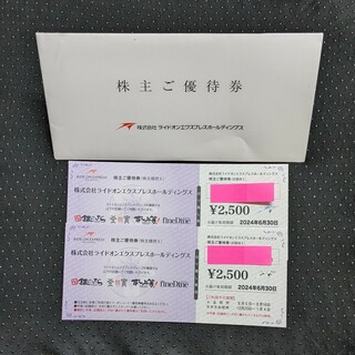 ライドオンエクスプレス　株主優待券　5000円分(フード/ドリンク券)