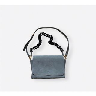 ビューティアンドユースユナイテッドアローズ(BEAUTY&YOUTH UNITED ARROWS)の美品　chiiiibag  チェーンショルダー　グレー　チーバッグ(ショルダーバッグ)