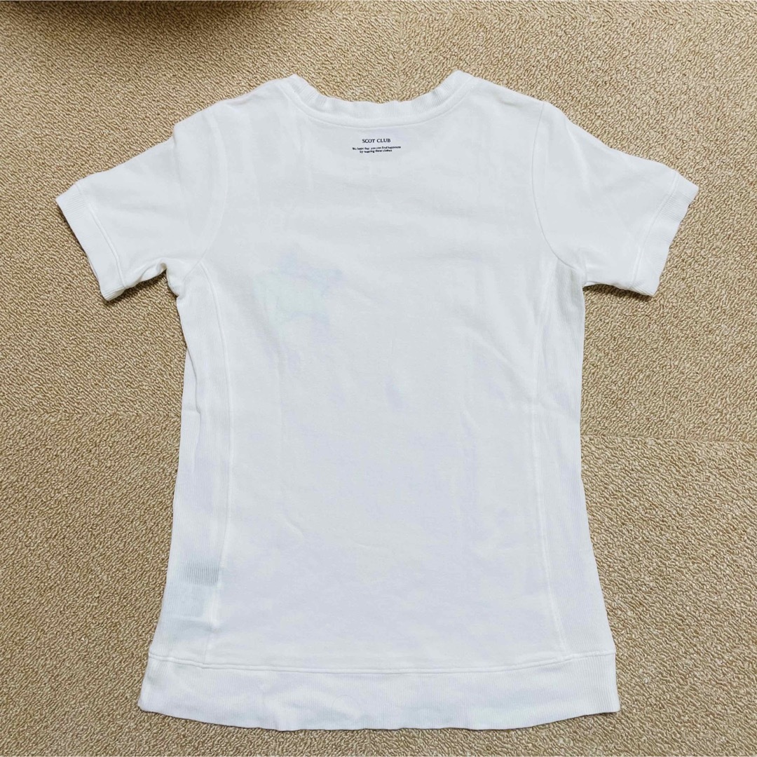 SCOT CLUB(スコットクラブ)のSCOT CLUB 白Tシャツ　夏物 レディースのトップス(Tシャツ(半袖/袖なし))の商品写真