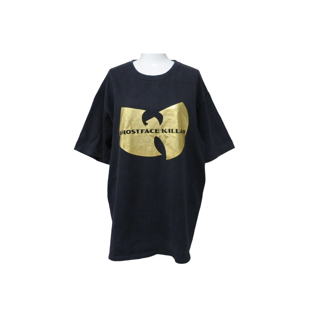 SWAGGER スワッガー × GHOSTFACE KILLAH ゴーストファイスキラー コラボ 半袖Ｔシャツ コットン ブラック ゴールド 良品  55060