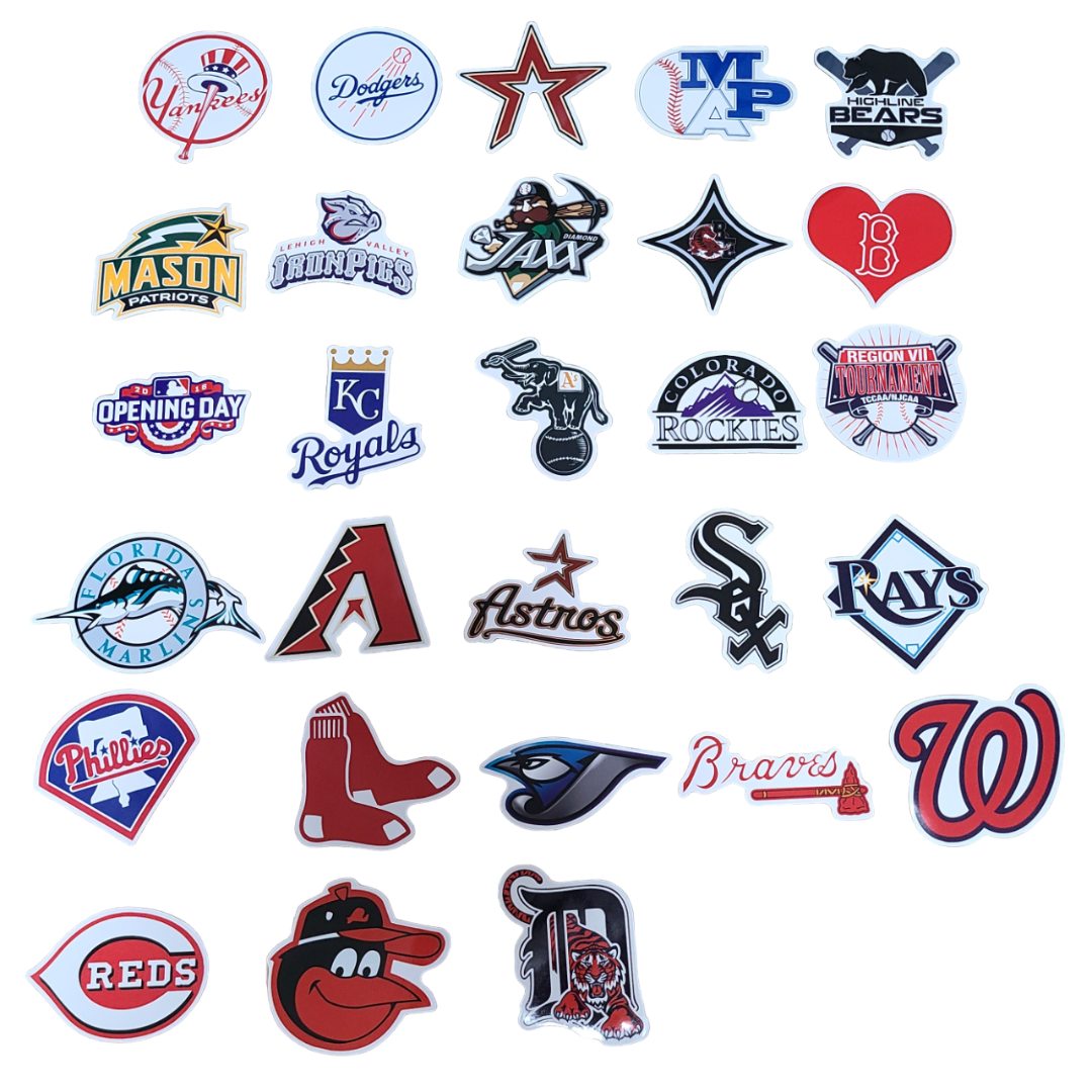 MLBステッカー 53枚セット  スポーツ/アウトドアの野球(記念品/関連グッズ)の商品写真