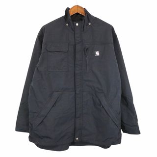 希少✨ carhartt 中綿ジャケット　ハーフジップ  黒　M ナイロン