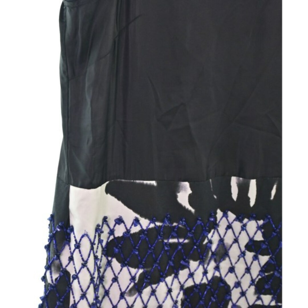 DRIES VAN NOTEN ドリスヴァンノッテン ワンピース S 黒x白x青 5