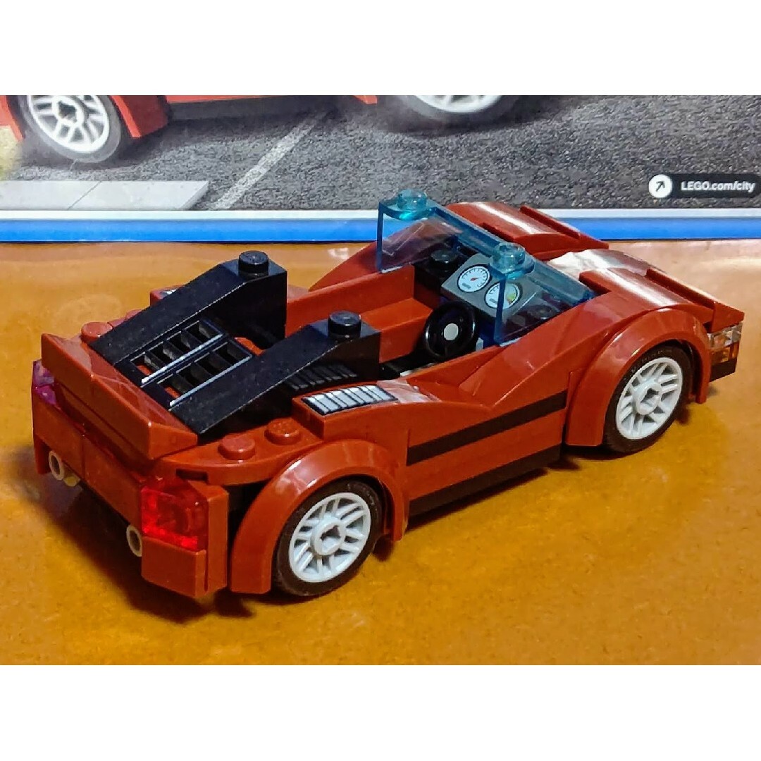 Lego(レゴ)のレゴ★シティ スポーツカー（ダークレッド） 美品 人気 エンタメ/ホビーのおもちゃ/ぬいぐるみ(その他)の商品写真