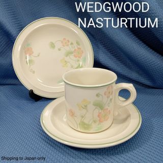 ウェッジウッド(WEDGWOOD)の英国ウェッジウッド WEDGWOOD 1980's  ナスタチウム  トリオ(グラス/カップ)