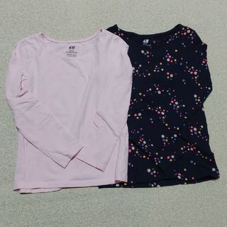 エイチアンドエム(H&M)のH&M　ロンT　サイズ4~6Y　２枚セット(Tシャツ/カットソー)