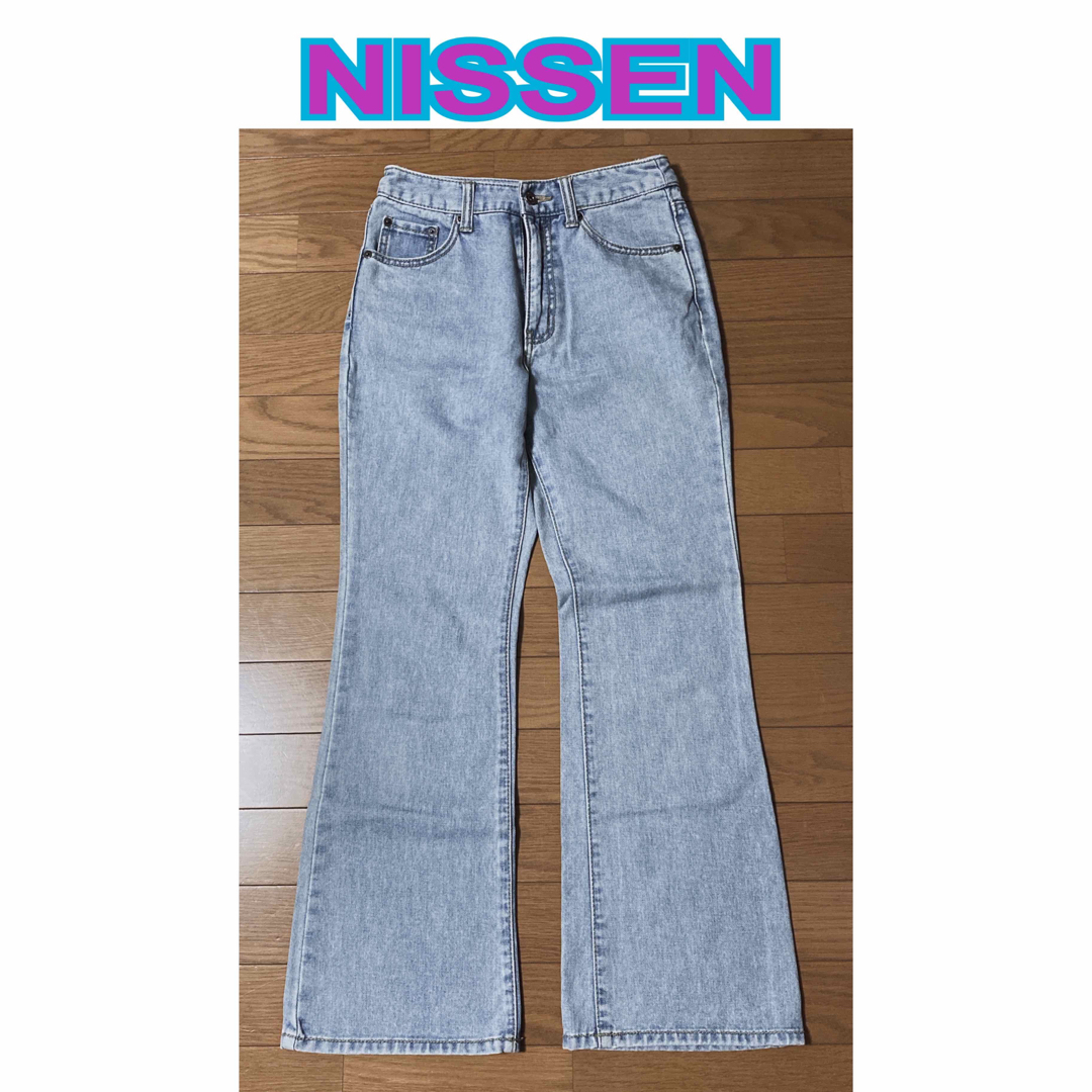 ニッセン(ニッセン)のNISSEN,(ニッセン) デニム  ジーンズ (暗めのアイスブルー系) レディースのパンツ(デニム/ジーンズ)の商品写真