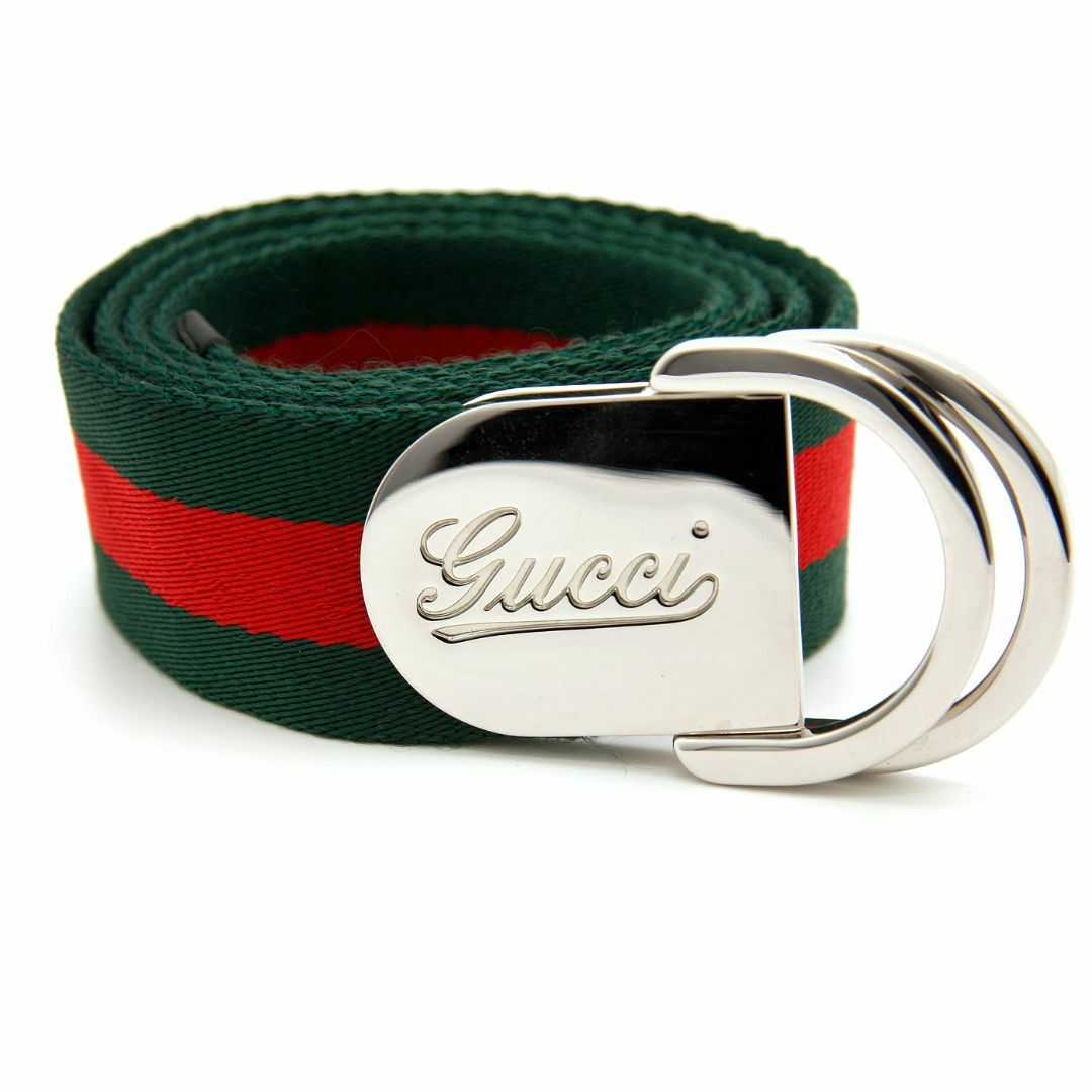 Gucci - 美品 グッチ GUCCI ベルト シェリーライン 189812 グリーン