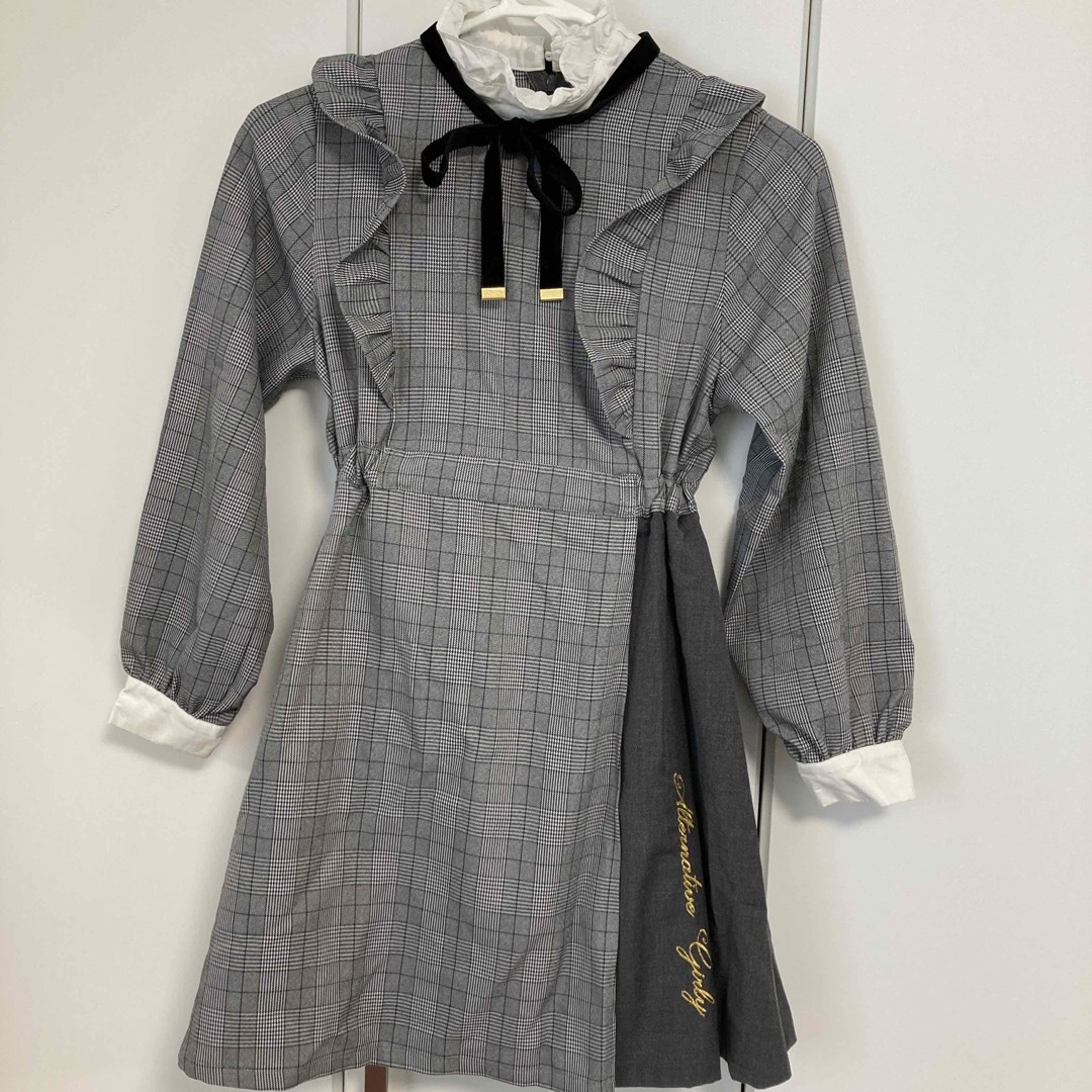 ALGY(アルジー)のALGY☆チェックワンピ　140 キッズ/ベビー/マタニティのキッズ服女の子用(90cm~)(ワンピース)の商品写真