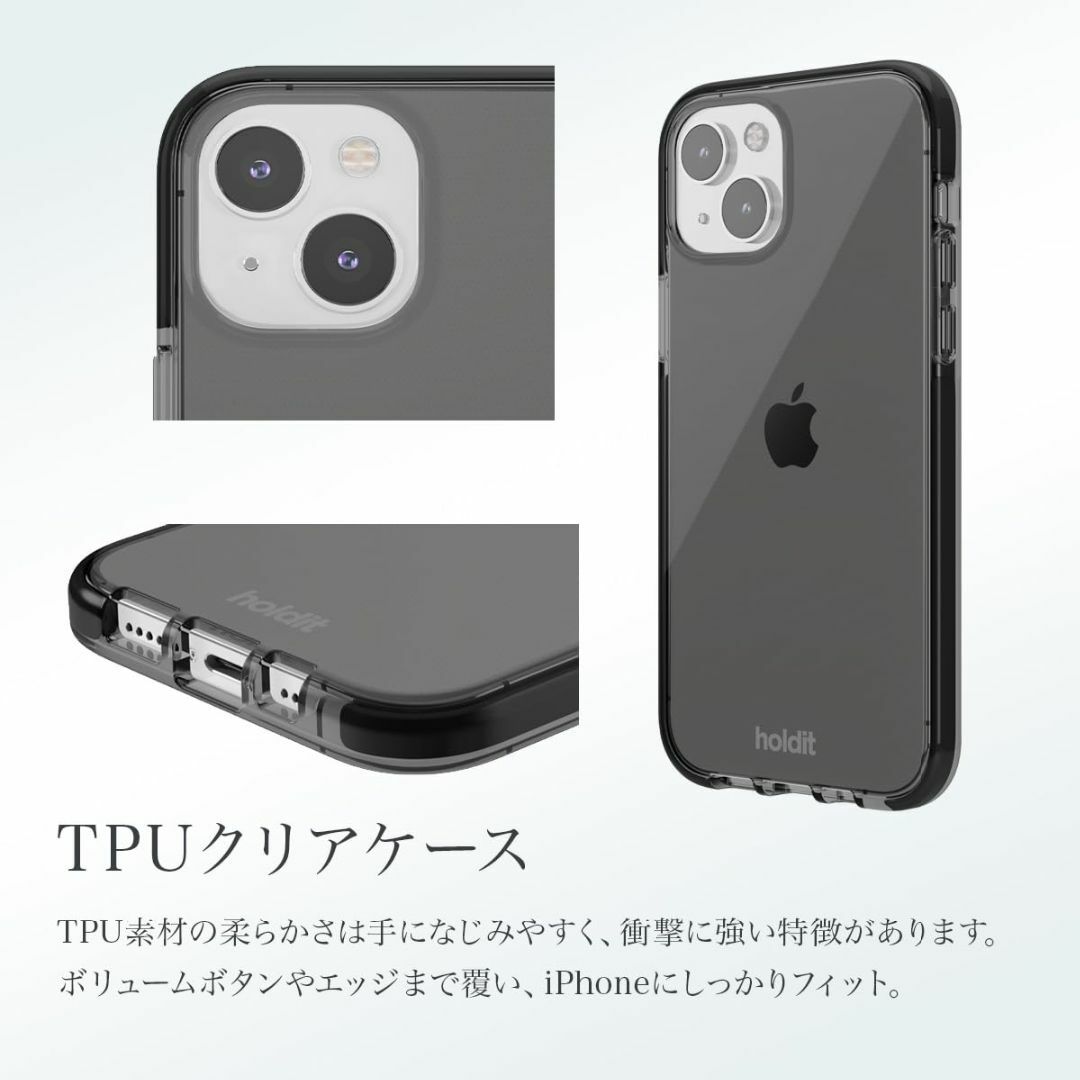 【サイズ:iPhone15_色:スタイリッシュブラック】Holdit iPhon 7
