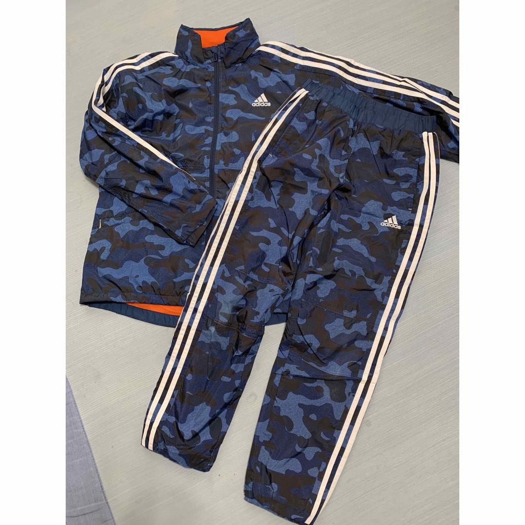 asics - adidasナイロンジャージ 上下セット160 150の通販 by asics - adidasナイロンジャージ 上下セット160 150の通販 by