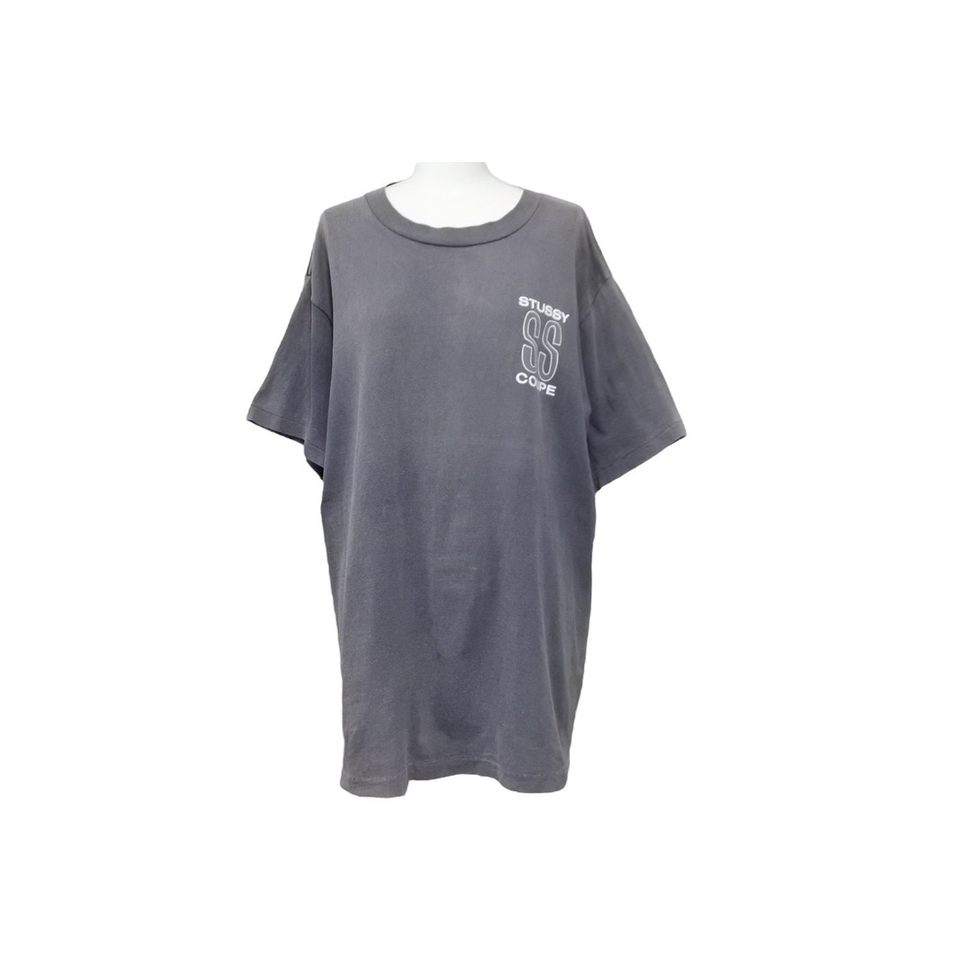 STUSSY ステューシー ヴィンテージ SS COUPE 半袖Ｔシャツ ブラック トップス ロゴ サイズL  55371