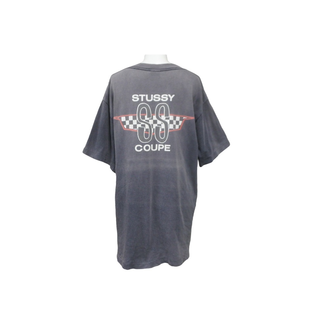 STUSSY ステューシー ヴィンテージ SS COUPE 半袖Tシャツ ブラック トップス ロゴ サイズL 中古 55371