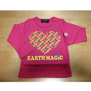 アースマジック(EARTHMAGIC)のアースマジックEARTHMAGIC♡ハートロゴ♡90サイズ(Tシャツ/カットソー)