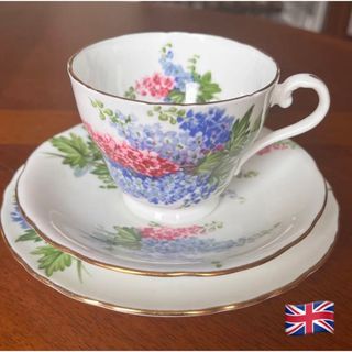 エインズレイ(Aynsley China)の【英国ビンテージ】エインズレイ★ホリホック★トリオ(食器)