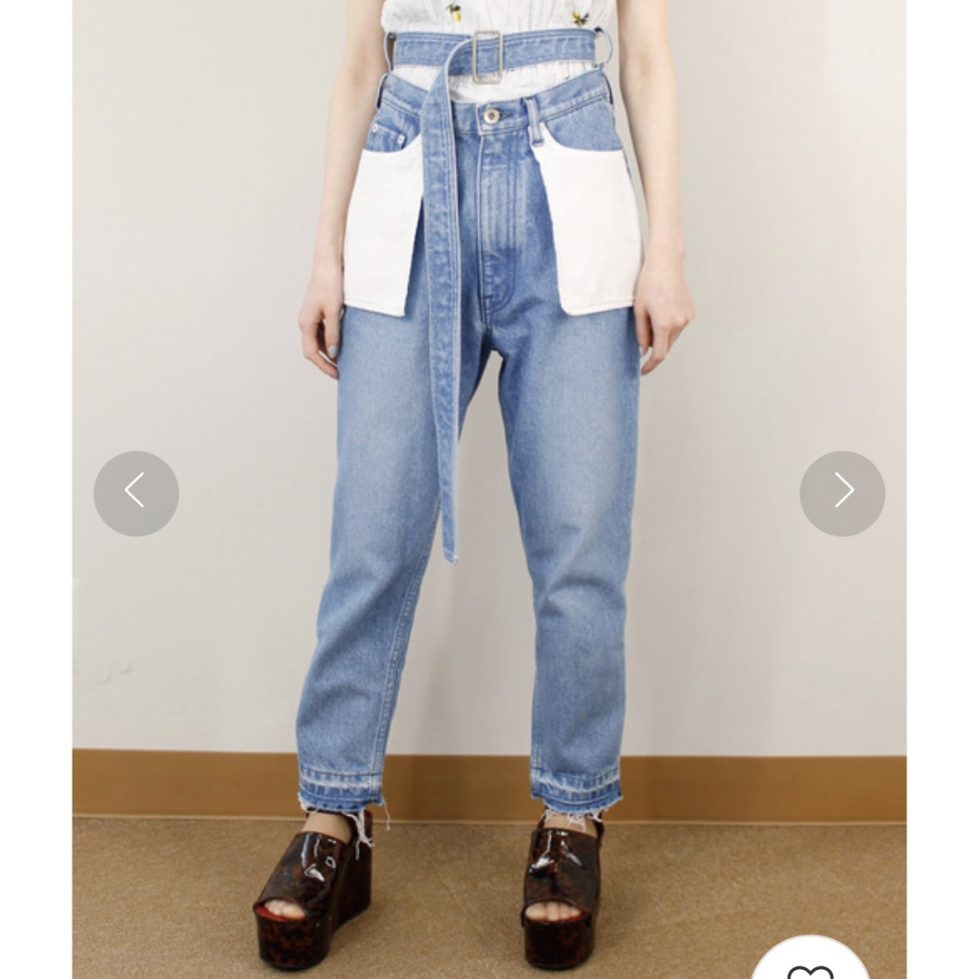 Cry. STORE(クライ)のCRY. Higher 5 pockets ヴィンテージブルーデニムパンツ レディースのパンツ(デニム/ジーンズ)の商品写真