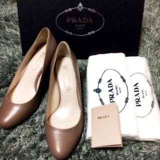 プラダ(PRADA)の今週末限定価格★【格安・美品・送料込】PRADA プラダ 牛革レザー パンプス(ハイヒール/パンプス)