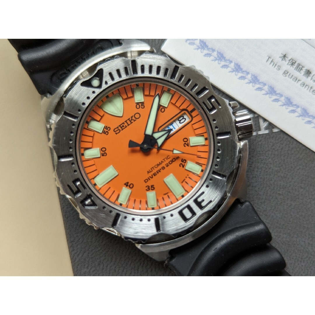 SEIKO セイコー ダイバー　自動巻き　オレンジモンスター ブラックモンスター