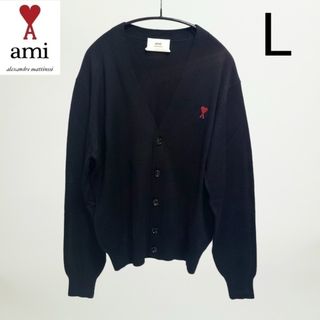 Amiparis カーディガン アミパリス ハートロゴ ニット グレー L