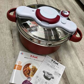 ティファール(T-fal)のティファール クリプソ ミニット デュオ レッド 圧力鍋(鍋/フライパン)