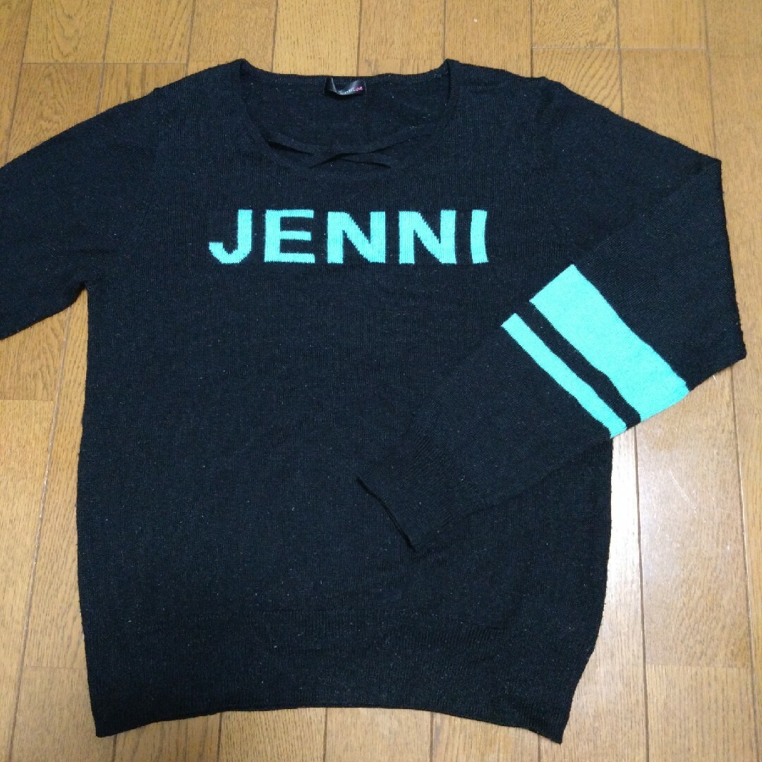 JENNI(ジェニィ)のJENNI ジェニィ ニット ブラック ガール キッズ/ベビー/マタニティのキッズ服女の子用(90cm~)(ニット)の商品写真