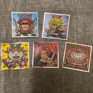 ビックリマン(bikkuriman（LOTTE）)のロッテ　ワンピースマンREDシール　5枚(その他)