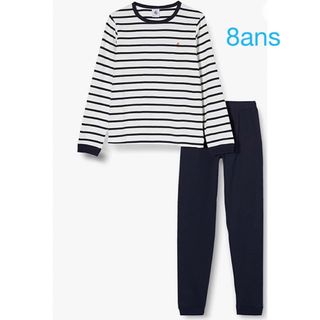 プチバトー(PETIT BATEAU)のプチバトー　新品タグ付き　マリニエール　長袖　パジャマ　8ans/128cm(パジャマ)