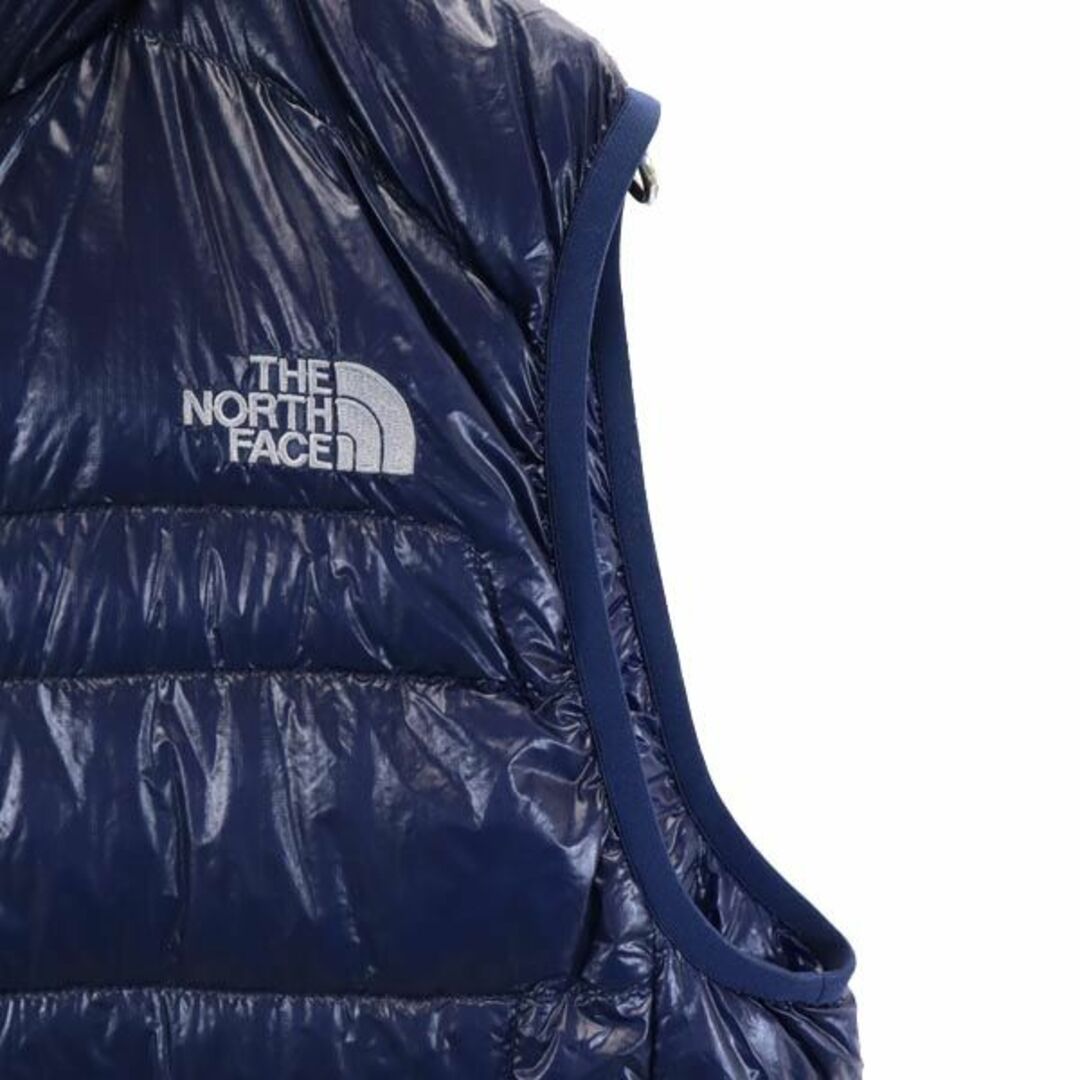 THE NORTH FACE(ザノースフェイス)のノースフェイス アウトドア ND18170 ライトヒート ダウンベスト XL ネイビー THE NORTH FACE ロゴ メンズ 【中古】  【231009】 メンズのトップス(ベスト)の商品写真