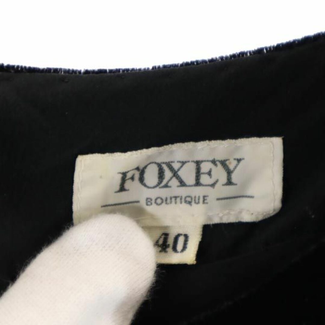 フォクシー　ワンピース FOXEY ドット柄ワンピース　40