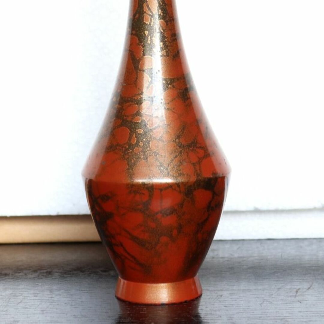 金属製 鶴首花瓶 花入れ 花器 一輪挿し 茶華道具 フラワーベース