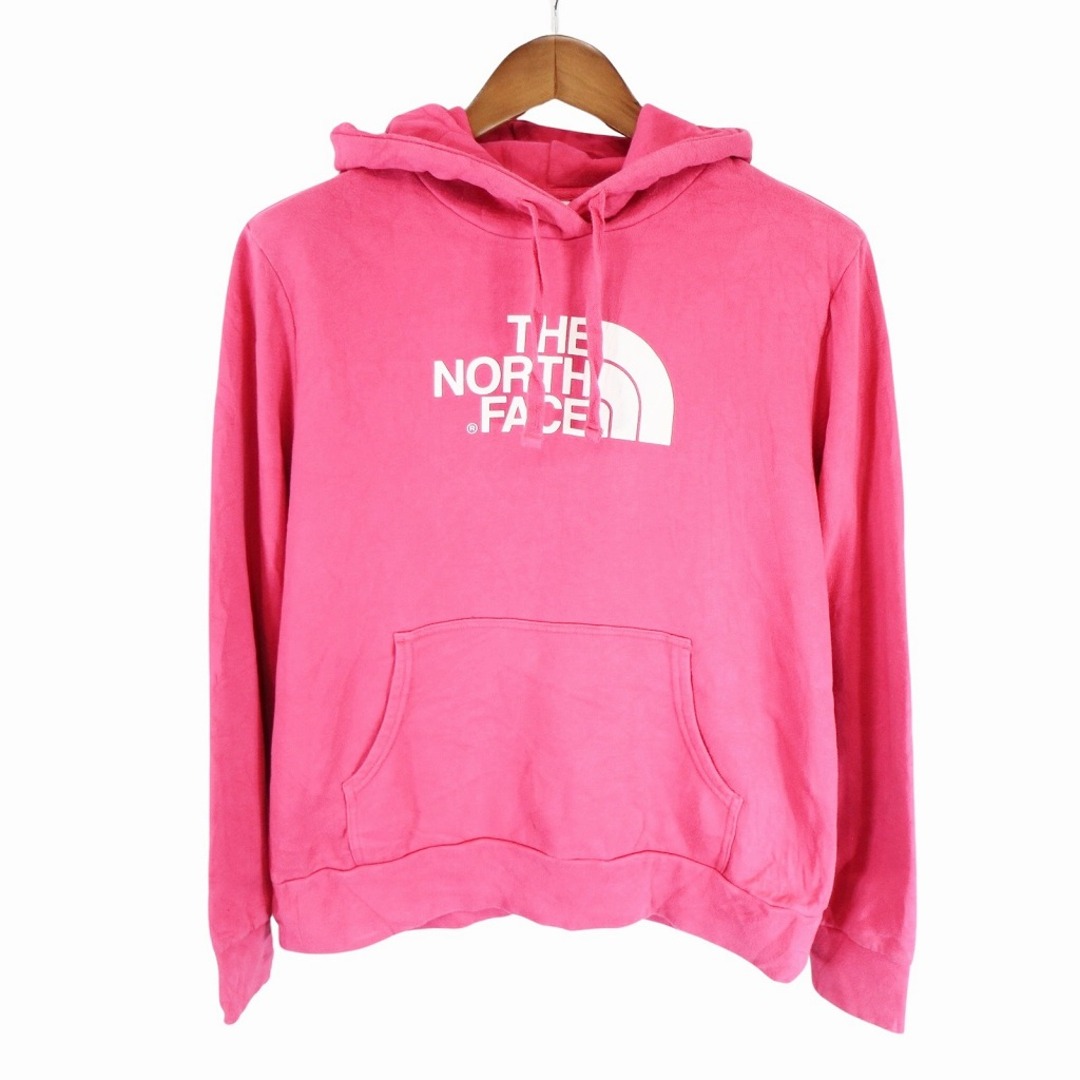 THE NORTH FACE ノースフェイス ロゴプリントパーカー アウトドア キャンプ 防寒 ピンク (レディース XL)   O5685