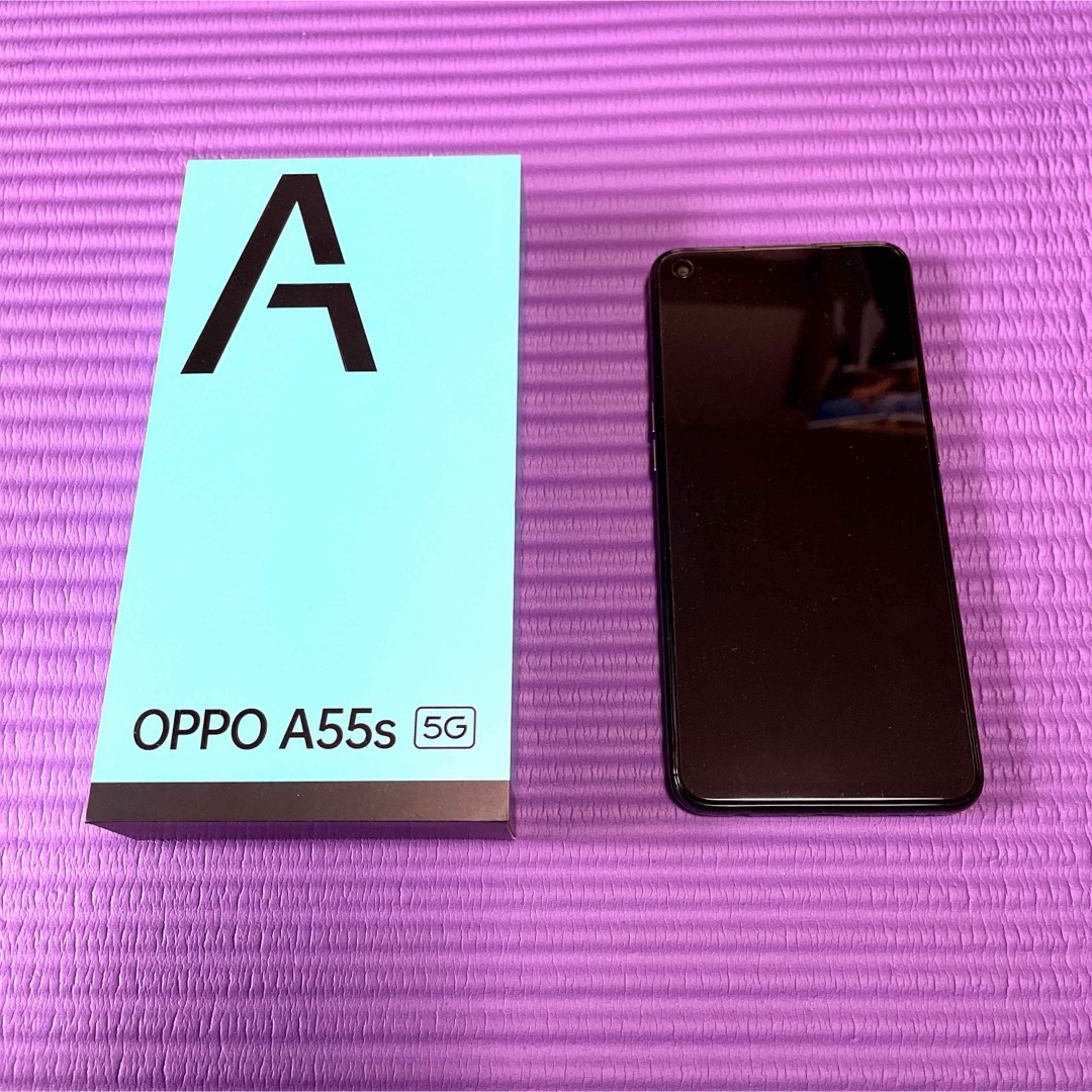 OPPO A55s 5G ブラック 64 GB SIMフリー-