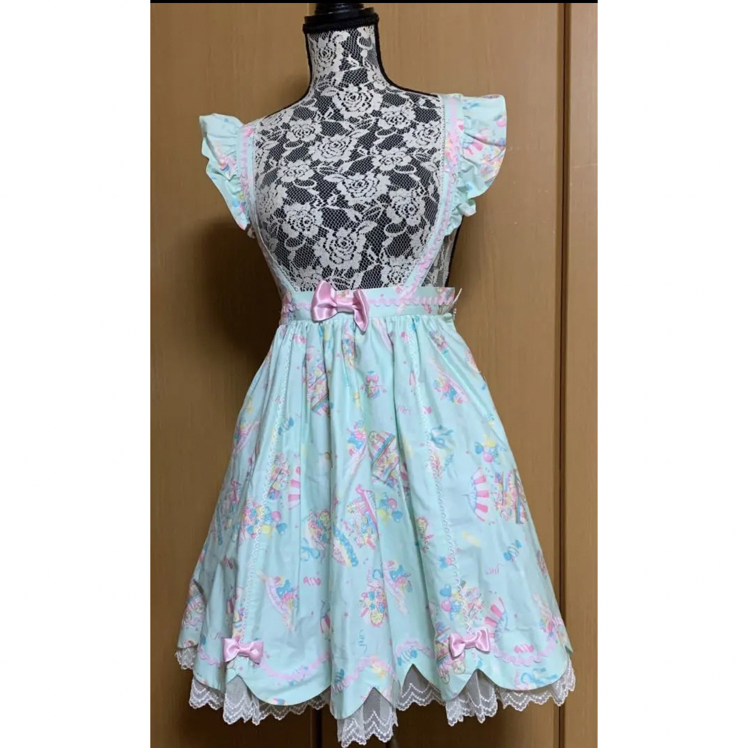 Angelic Pretty(アンジェリックプリティー)のAngelic Pretty エプロン型ジャンパースカート レディースのワンピース(ひざ丈ワンピース)の商品写真