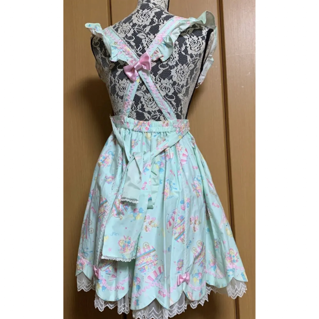 Angelic Pretty(アンジェリックプリティー)のAngelic Pretty エプロン型ジャンパースカート レディースのワンピース(ひざ丈ワンピース)の商品写真