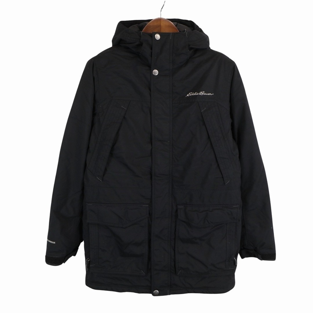 Eddie Bauer エディーバウアー WEATHEREDGE ダウンジャケット アウトドア キャンプ アウター 防寒 ブラック (メンズ S)   O5642