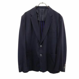 最高級】Paul Smith 裏地ストライプ柄 ブルー ウール ダッフルコート-