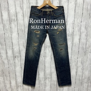 ロンハーマン(Ron Herman)のRon Herman vintage ユーズド、ダメージ加工デニム！日本製！(デニム/ジーンズ)
