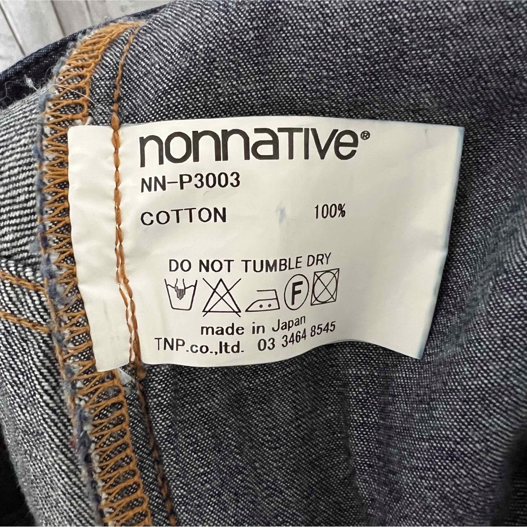 nonnative(ノンネイティブ)の美品！nonnative 立体セルビッチデニム！日本製！ メンズのパンツ(デニム/ジーンズ)の商品写真