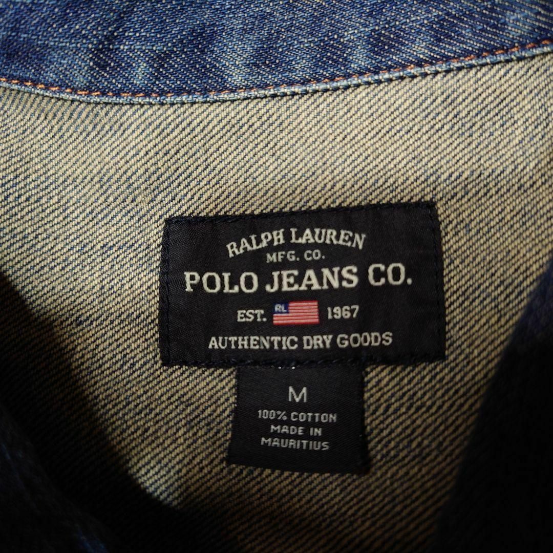 90s POLOJEANS　2ndデニムジャケット　Tバック　ラルフローレン 7