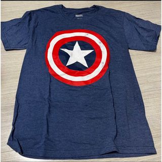 マーベル(MARVEL)のmarvel / キャプテンアメリカ ロゴTシャツ(Tシャツ(半袖/袖なし))