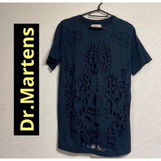 ドクターマーチン(Dr.Martens)のドクターマーチン　ドクロダメージTシャツ　dr.martens ブラック(Tシャツ/カットソー(半袖/袖なし))