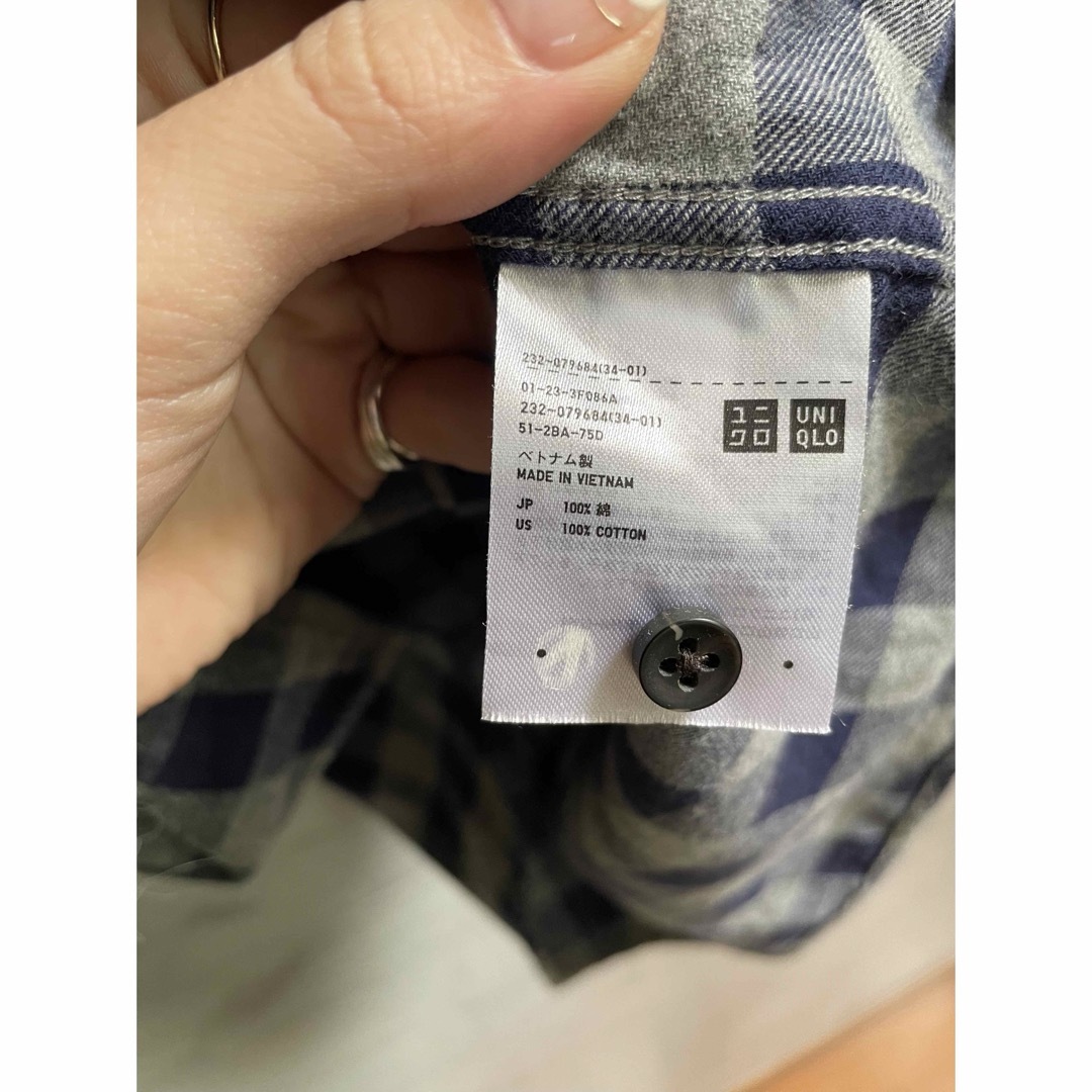 UNIQLO(ユニクロ)のユニクロ　ブロックチェクシャツ レディースのトップス(シャツ/ブラウス(長袖/七分))の商品写真