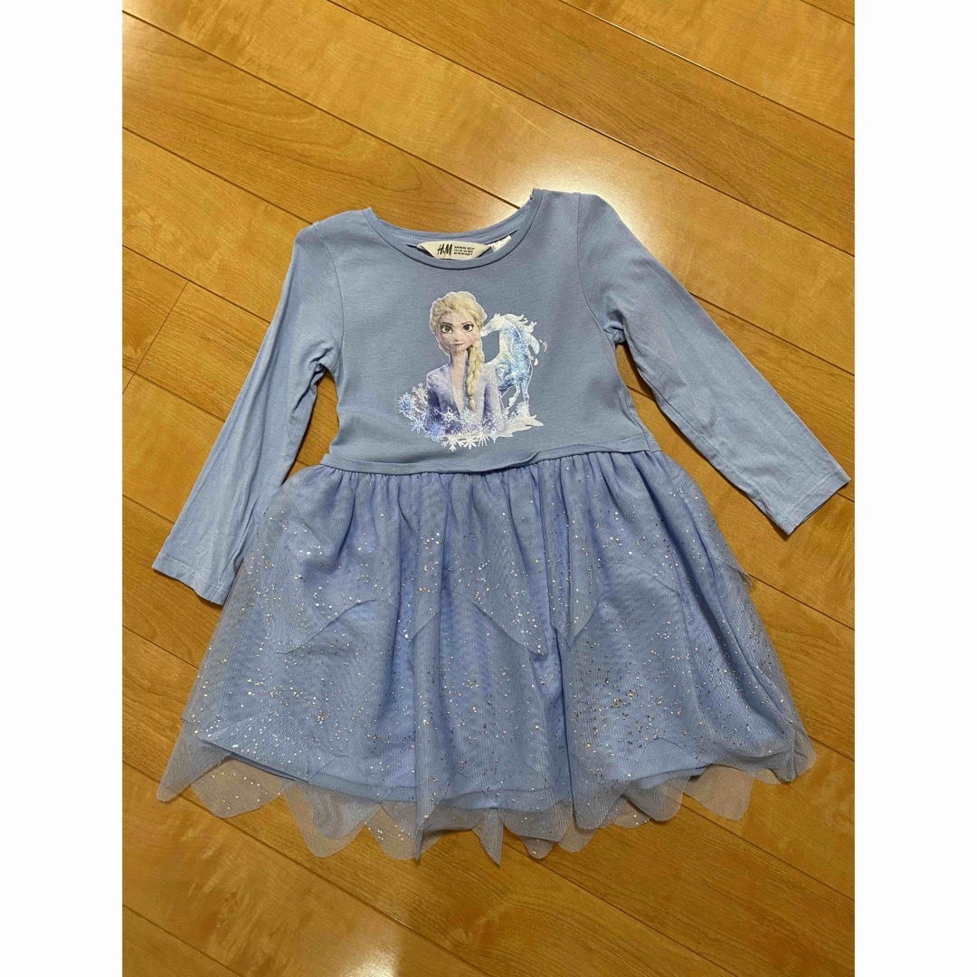 エルサ　ワンピース キッズ/ベビー/マタニティのキッズ服女の子用(90cm~)(ワンピース)の商品写真