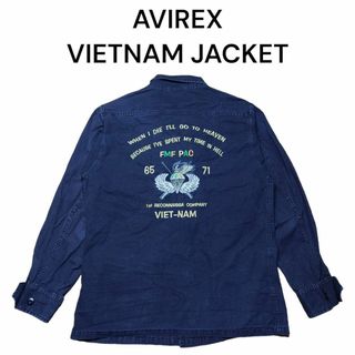 アヴィレックス(AVIREX)のAVIREX　ビッグロゴ刺繍ベトジャン　アヴィレックス　ミリタリー　アビレックス(ミリタリージャケット)